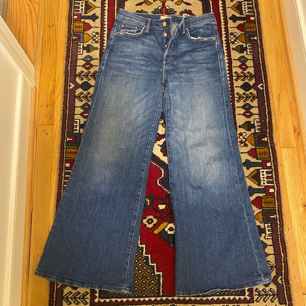 MOTHER Blue Flare & Wide Leg Jeans - Picture 5 of 13